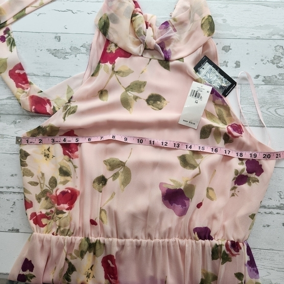 Ralph Lauren Floral Pink Halter Top Mini Dress Sizes 10 12 and 14 NWT - Picture 17 of 17